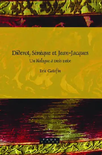 Cover of Diderot, Sénèque et Jean-Jacques