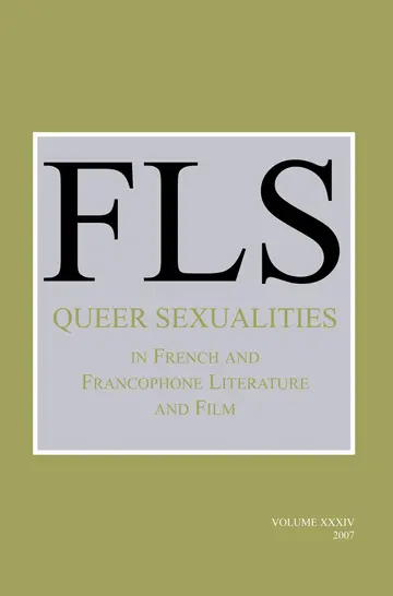 Cover of Queer Sexualities in French and Francophone Literature and Film
