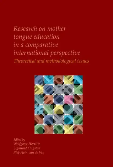 Cover of Research on mother tongue education in a comparative international perspective