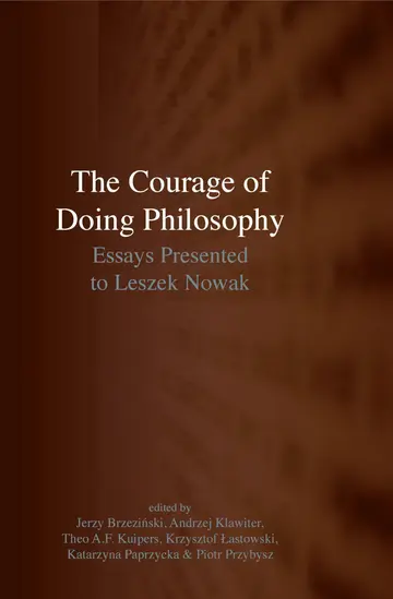 Cover of The Courage of Doing Philosophy