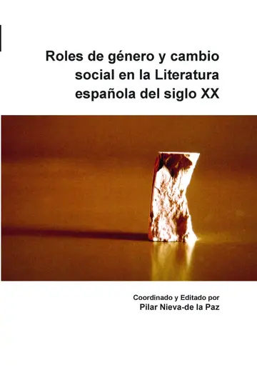 Cover of Roles de género y cambio social en la Literatura española del siglo XX
