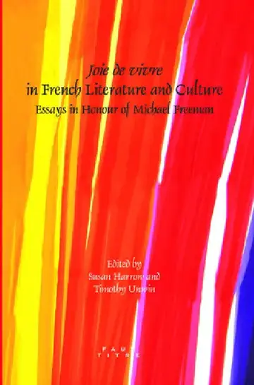 Cover of Joie de vivre in French Literature and Culture