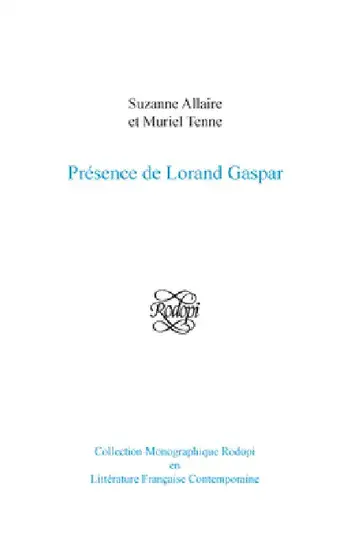 Cover of Présence de Lorand Gaspar