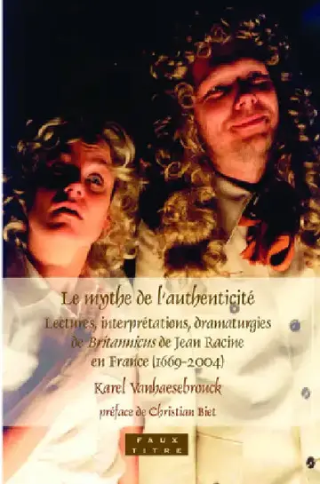 Cover of Le mythe de l'authenticité