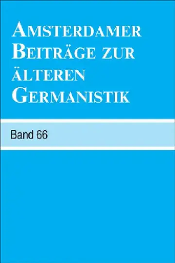 Cover of Amsterdamer Beiträge zur älteren Germanistik, Band 66 (2010)