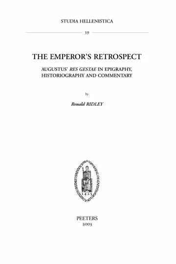 Cover of The emperor's retrospect