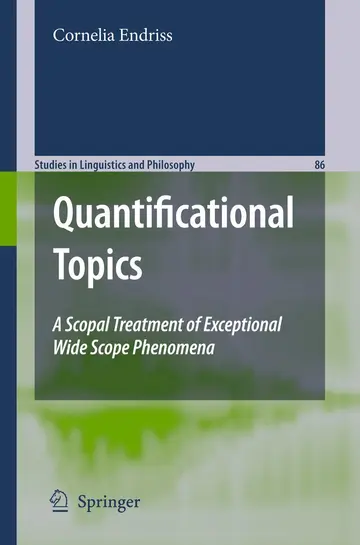 Cover of Quantificational Topics