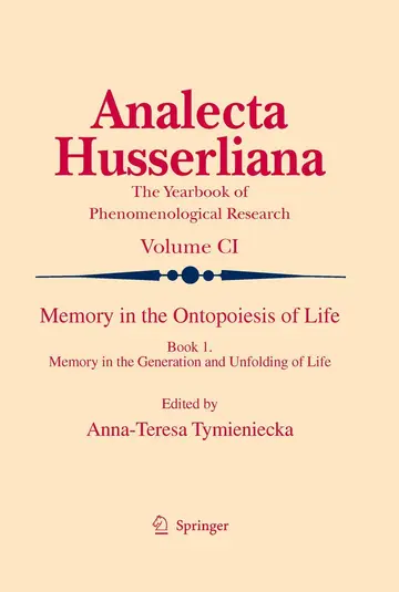 Cover of Memory in the Ontopoesis of Life