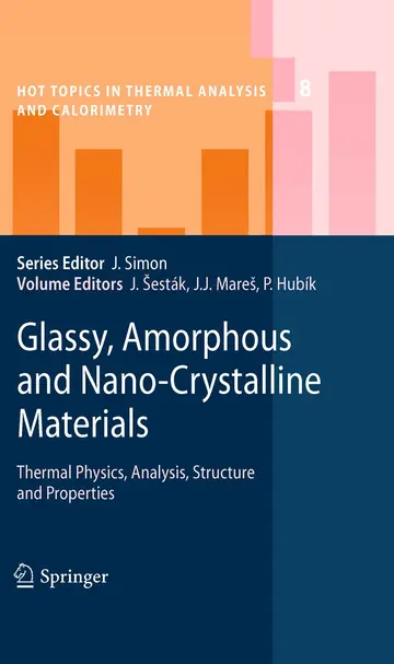 Cover of Glassy , Amorphous and Nano-Crystalline Materials