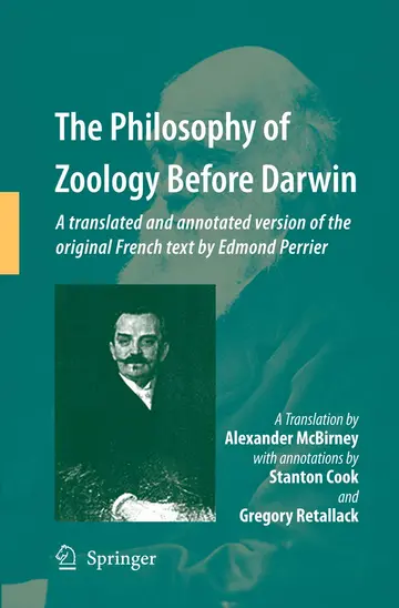 Cover of The Philosophy of Zoology Before Darwin