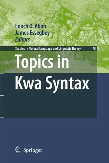 Cover of Topics in Kwa Syntax
