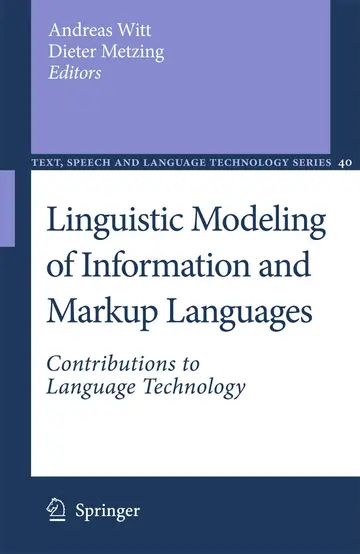 Cover of Linguistic Modeling of Information and Markup Languages