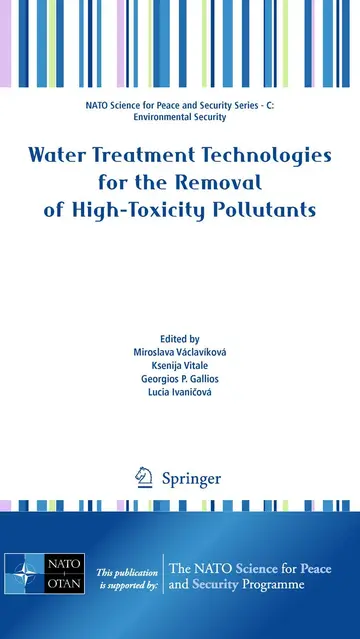 Cover of Water Treatment Technologies for the Removal of High-Toxity Pollutants