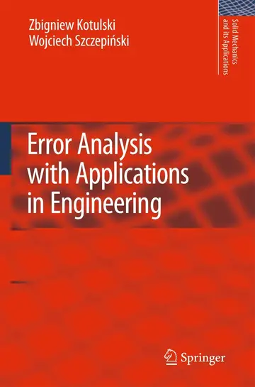 Cover of Error Analysis with Applications in Engineering