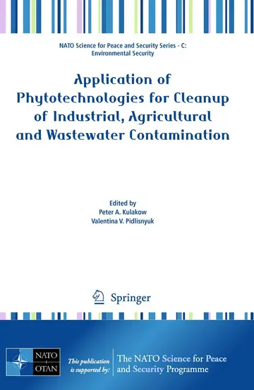 Cover of Application of Phytotechnologies for Cleanup of Industrial, Agricultural and Wastewater Contamination