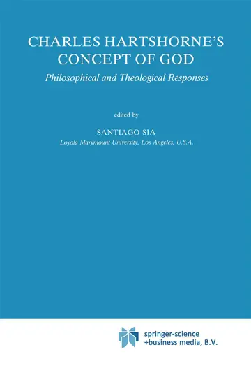 Cover of Charles Hartshorne's Concept of God