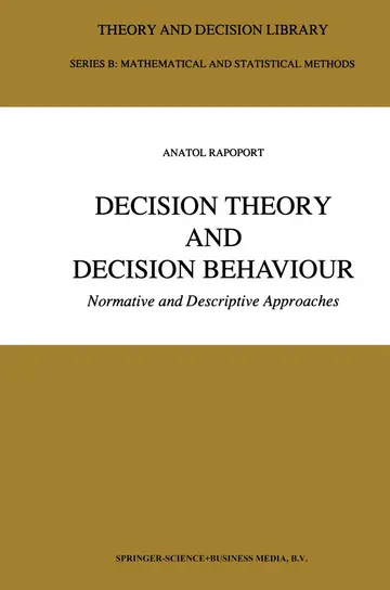 Cover of Decision Theory and Decision Behaviour