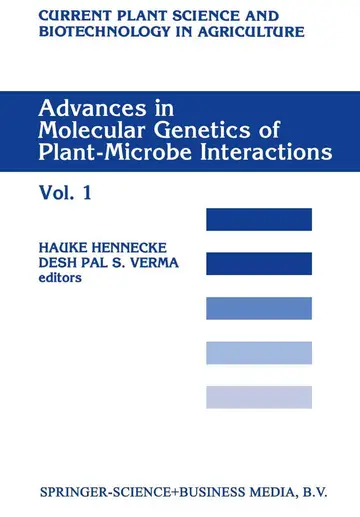 Cover of Advances in Molecular Genetics of Plant-Microbe Interactions, Vol.1