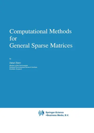 Cover of Computational Methods for General Sparse Matrices