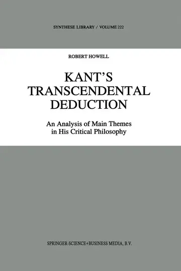 Cover of Kant's Transcendental Deduction