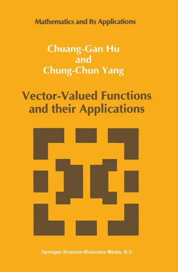 Cover of Vector-valued Functions and Their Applications