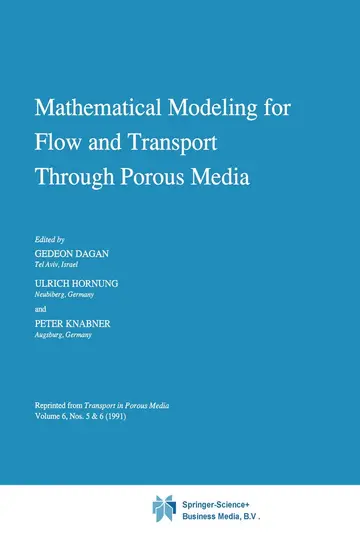 Cover of Mathematical Modeling for Flow and Transport Through Porous Media