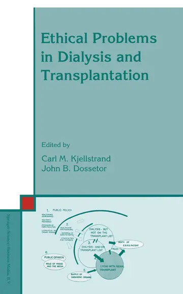 Cover of Ethical Problems in Dialysis and Transplantation