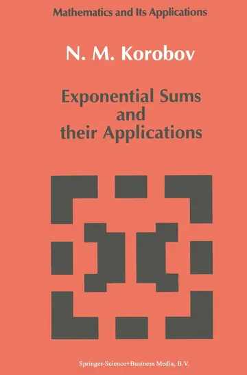 Cover of Exponential Sums and Their Applications