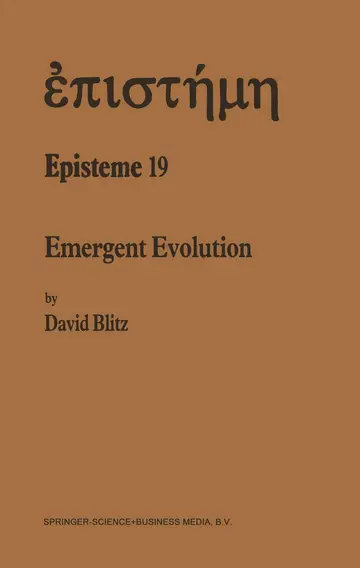 Cover of Emergent Evolution