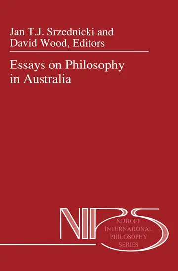 Cover of Essays on Philosophy in Australia
