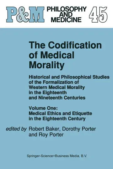 Cover of The Codification of Medical Morality