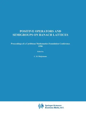 Cover of Positive Operators and Semigroups on Banach Lattices