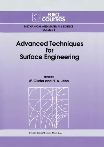 Cover of Advanced Techniques for Surface Engineering