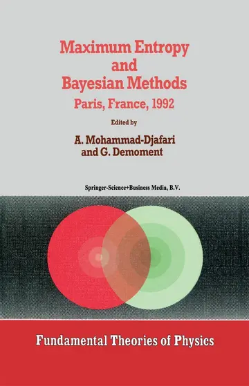 Cover of Maximum Entropy and Bayesian Methods