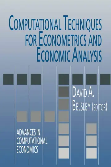 Cover of Computational Techniques for Econometrics and Economic Analysis