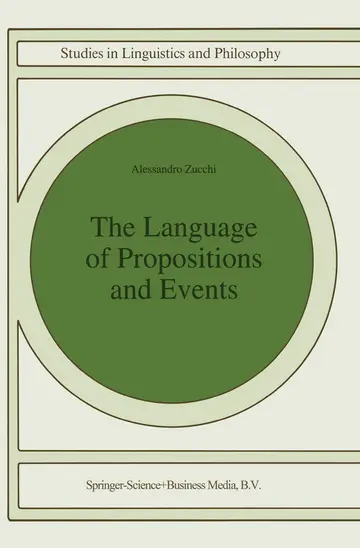 Cover of The Language of Propositions and Events