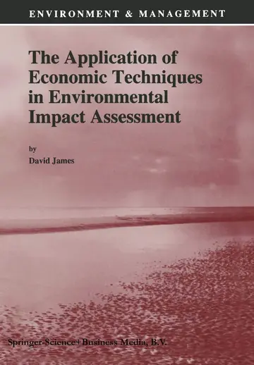 Cover of The Application of Economic Techniques in Environmental Impact Assessment
