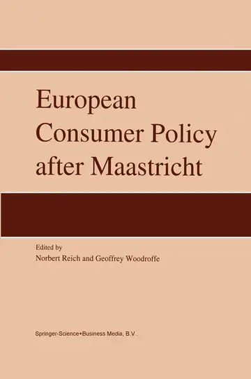Cover of European Consumer Policy After Maastricht