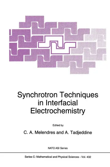 Cover of Synchrotron Techniques in Interfacial Electrochemistry