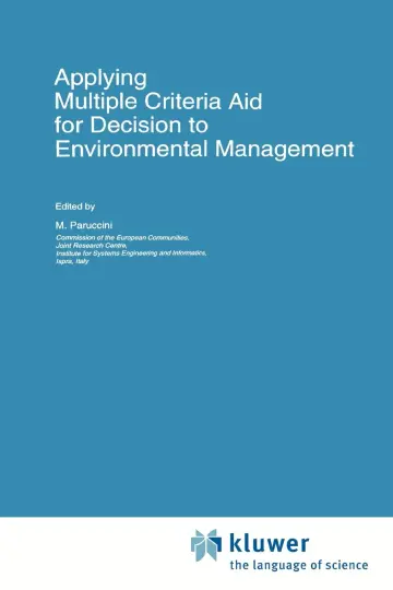Cover of Applying Multiple Criteria Aid for Decision to Environmental Management