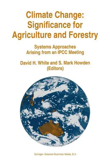 Cover of Climate Change-significance for Agriculture and Forestry