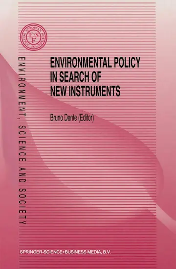 Cover of Environmental Policy in Search of New Instruments