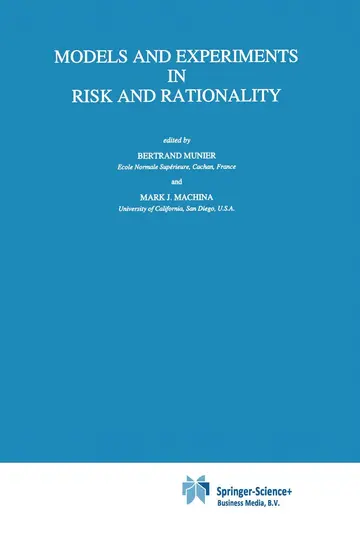 Cover of Models and Experiments in Risk and Rationality