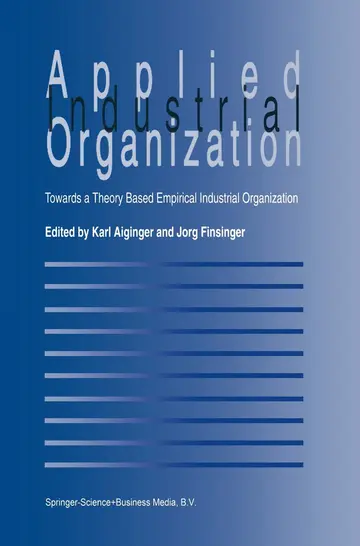Cover of Applied Industrial Organization