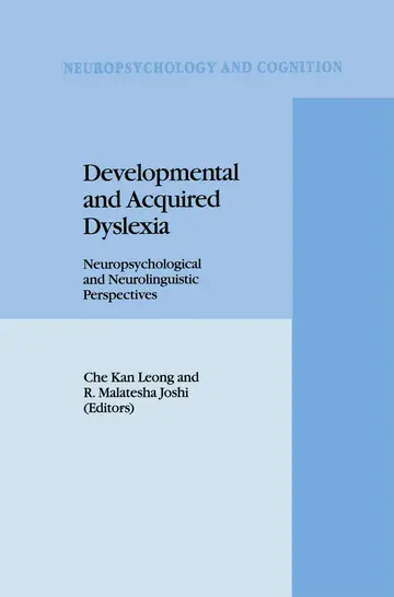 Cover of Developmental and Acquired Dyslexia