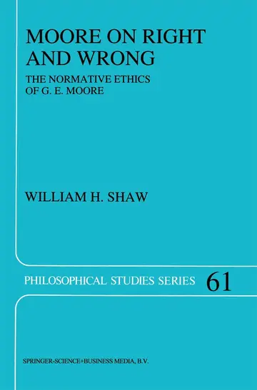 Cover of Moore on Right and Wrong