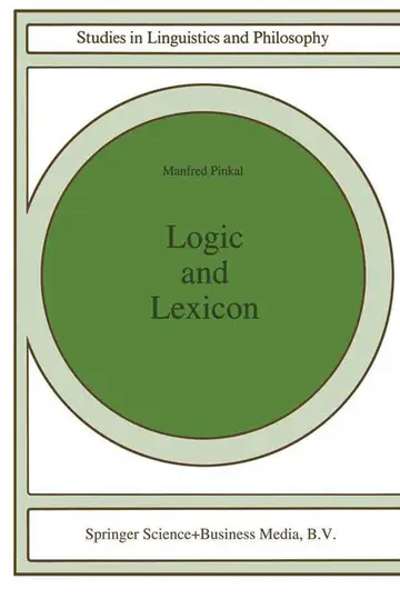Cover of Logic and Lexicon