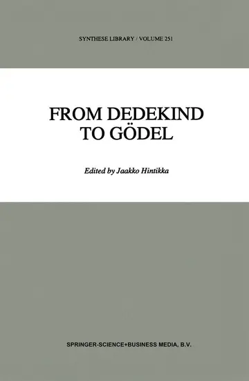 Cover of From Dedekind to Godel