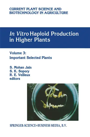 Cover of In Vitro Haploid Production in Higher Plants