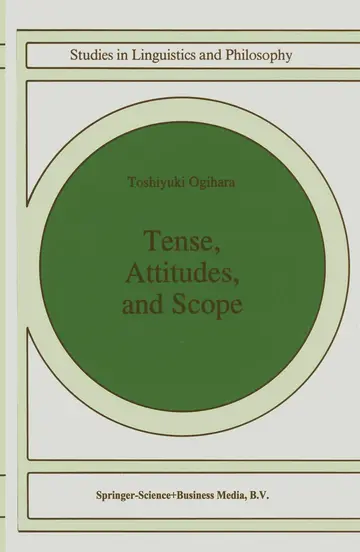 Cover of Tense, Attitudes, and Scope